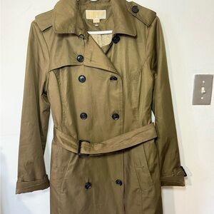 Michael Kors Classic Tan Trench Coat with Belt